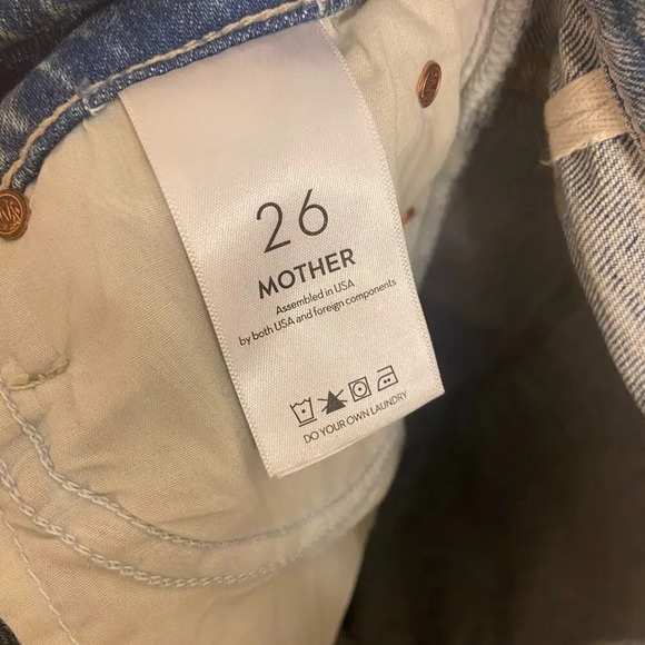 MOTHER The Super Stunner Ankle Say Amen, Again! Blue Size 26 - Picture 11 of 12